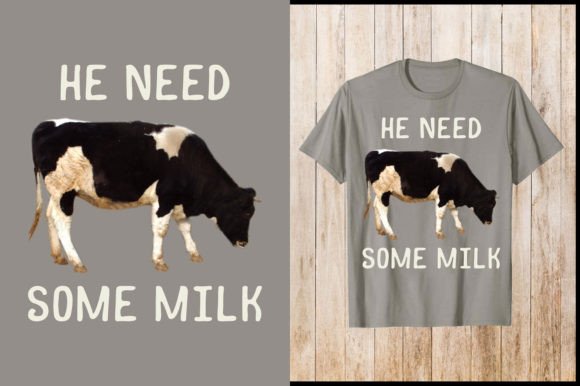 A Cow T-Shirt Design for Crafters Who Need Versatile Graphics