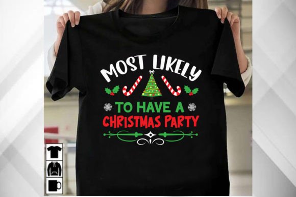 A Festive T-Shirt Design for Christmas Party Fans