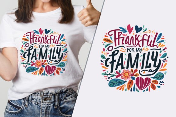 A Modern T-Shirt Design for Timeless Thankful Moments