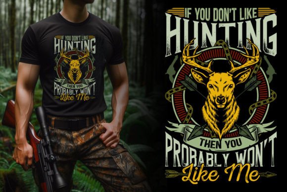 A Vintage Deer Hunting Graphic for T-Shirt Designs