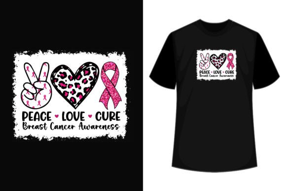 Evaluating the Peace Love Cure Breast Cancer Awareness Graphic