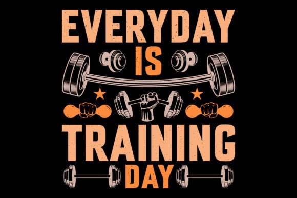 Gym Fitness Graphics for Inspired T-Shirt Designs