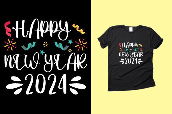 Happy New Year Graphics for Editorial T-Shirt Designs