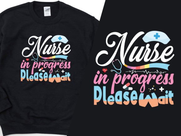 The Nurse in Progress Please Wait Cool Tee Graphic